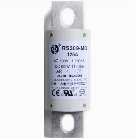 SINOFUSE RS309-MD-400A High-Speed Fuse - 400A 500V DC aR Protection