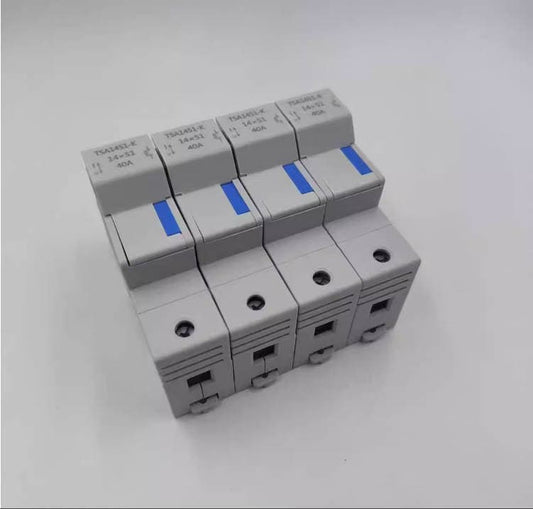 SINOFUSE SINOFUSE TSA1451-K 40A 500V 690V 800V 14X51 Fuses Holder (4 Pieces)