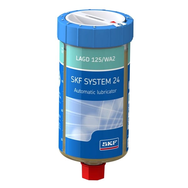 SKF SKF LAGD 125/WA2 Automatic Single Point Gas Lubricator, 125ml, Pre-filled with LGEP 2 EP Grease