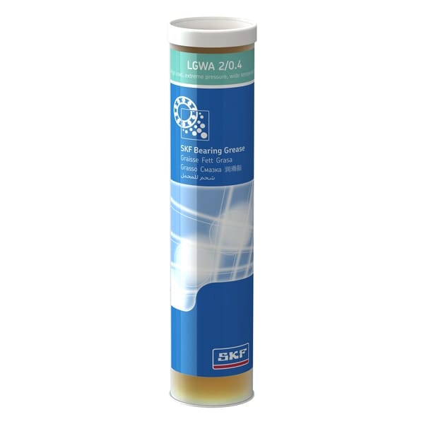 SKF SKF LGWA 2/0.4 Wide Temperature EP Grease, NLGI 2, Lithium Complex - 0.4 kg Cartridge